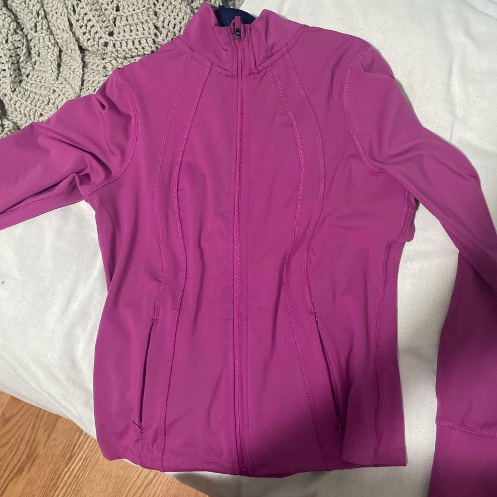 Pink danskin align zip up small